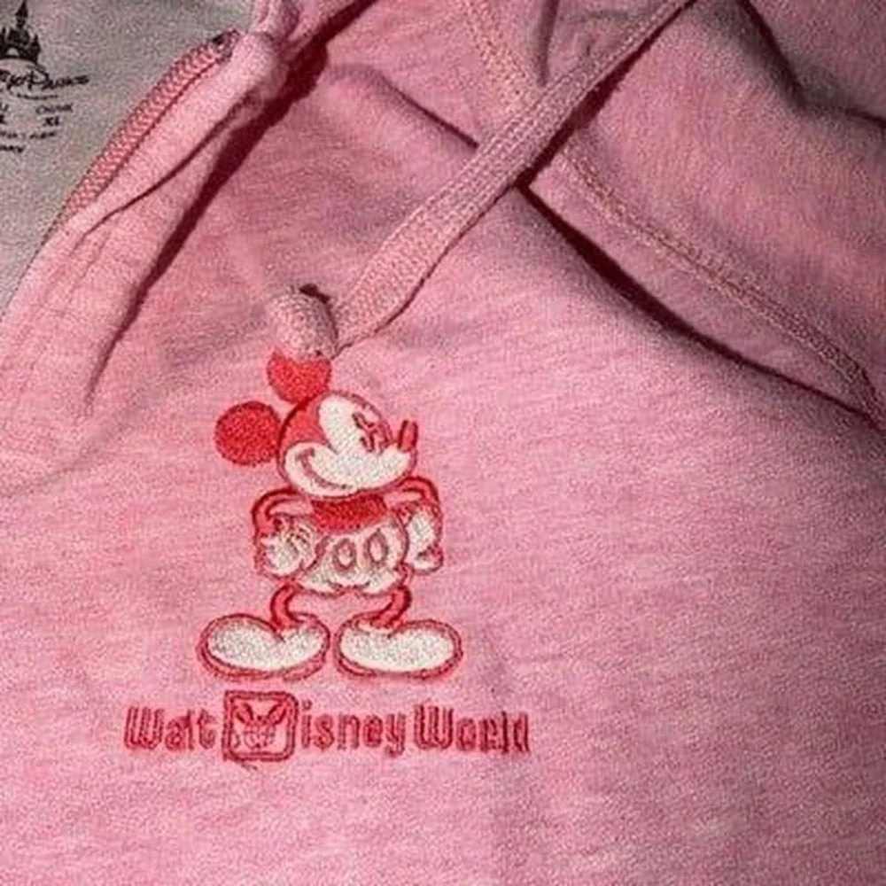 Disney Pink full zip hoodie children‎ Size LG